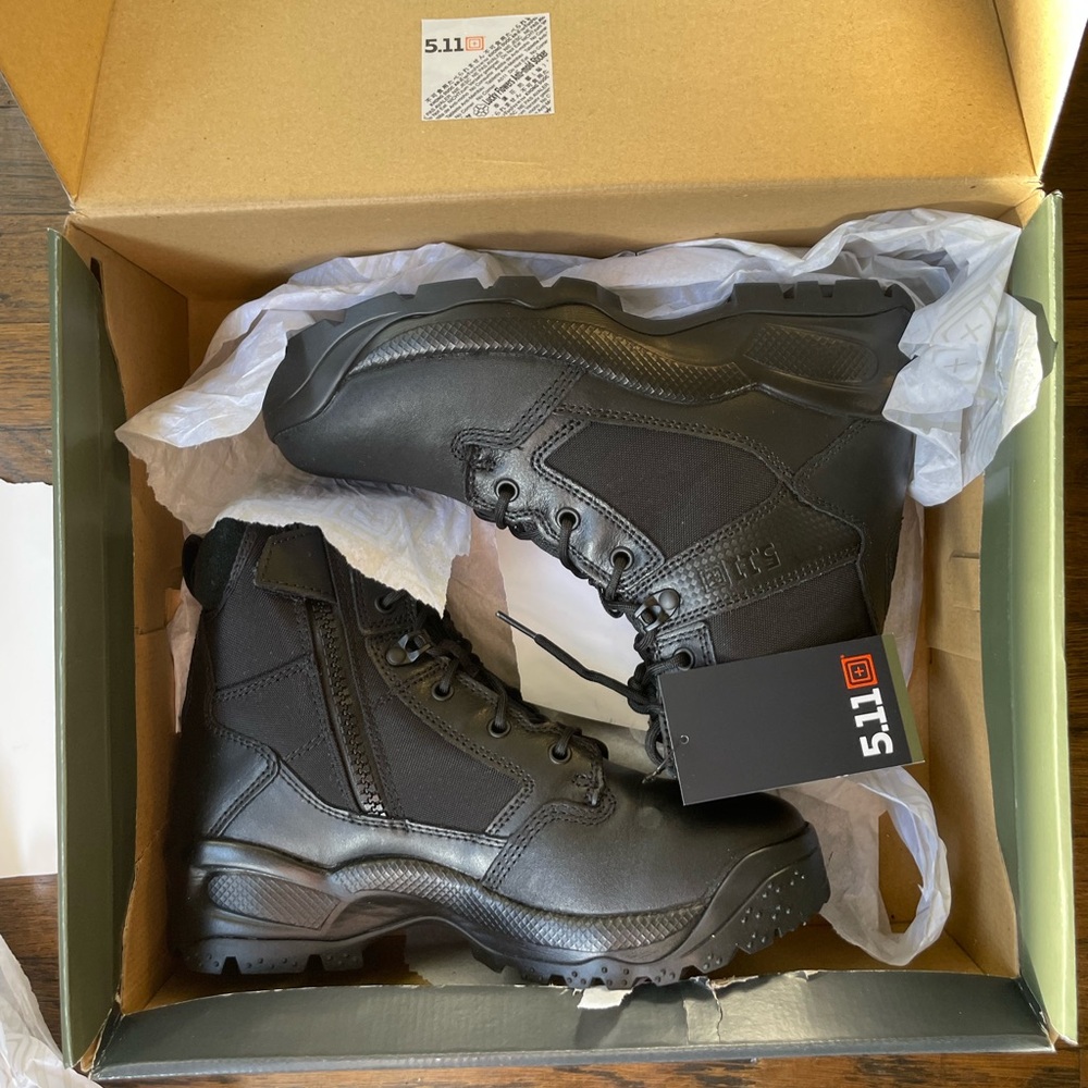 5.11 Tactical ATAC 6” Side-Zip Men's Black EMS Boots